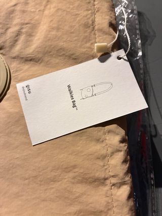 Borsa Passeggiata Cane QISU Nuova Beige Oro