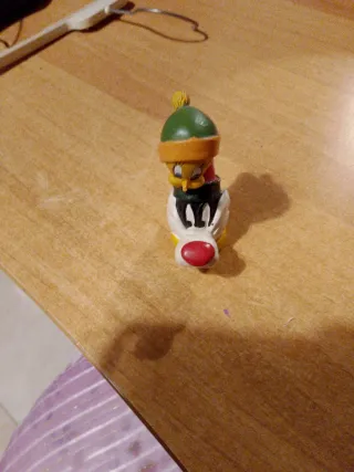 Set 3 statuine Titti resina dipinte a mano