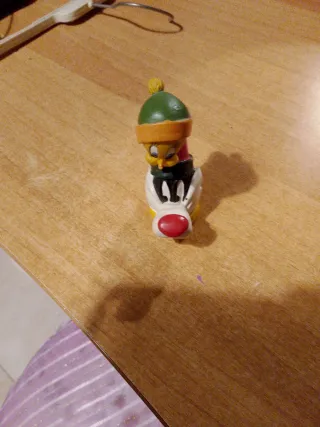 Set 3 statuine Titti resina dipinte a mano