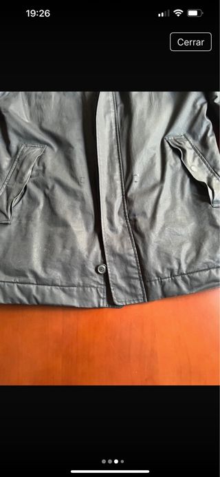 Parka Selected Negra Estilo Barbour