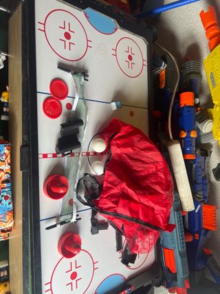 Juego 4 en 1: Billar, Baloncesto, Hockey y Ping Po