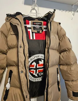 Abrigo Geographical Norway Beige Talla M