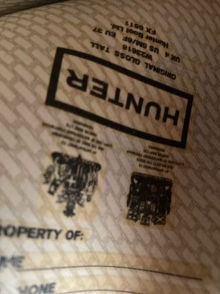 Botas de agua Hunter rojas