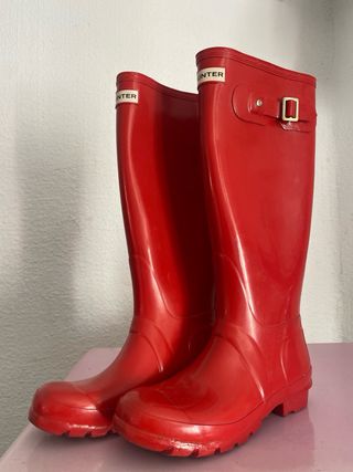 Botas de agua Hunter rojas
