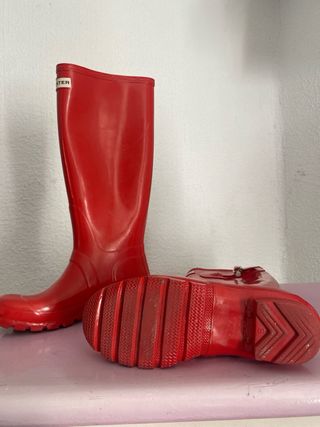 Botas de agua Hunter rojas