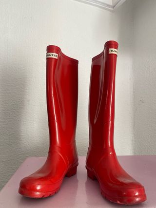 Botas de agua Hunter rojas