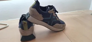 Zapatillas Munich XEMINE Beige/Azul/gris.