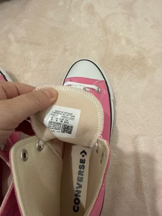 Converse plataforma rosas