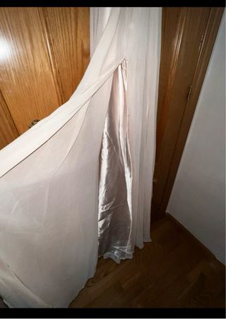 Vestido Beige/Dorado Hecho a Mano