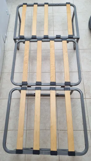 Somier Plegable Metal y Madera
