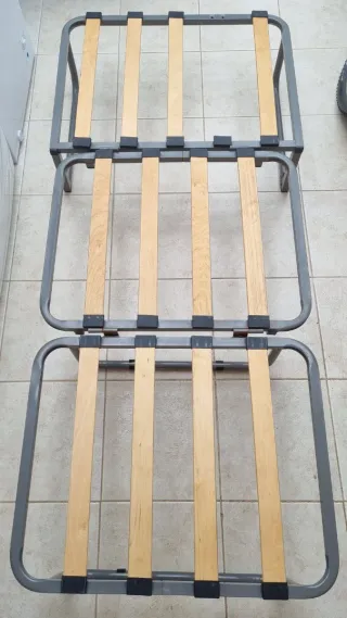 Somier Plegable Metal y Madera