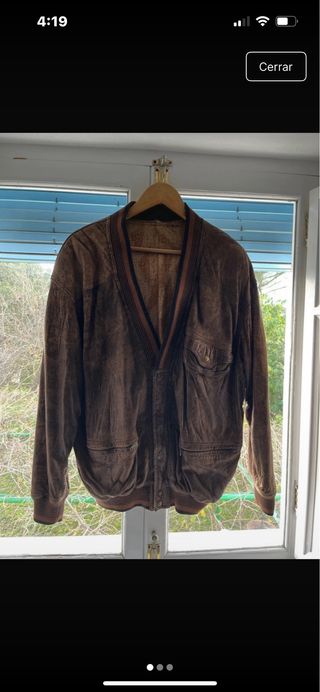 Chaqueta de piel italiana hombre