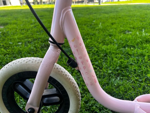 Bicicleta Runride 500 rosa sin pedales 10 pulgadas