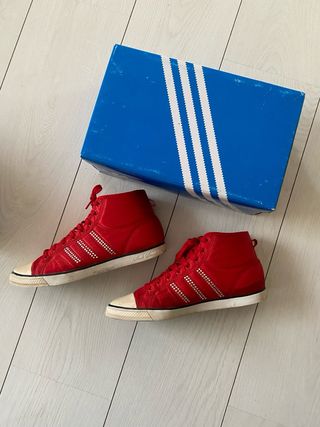 Zapatillas Adidas Rojas Mujer con Strass
