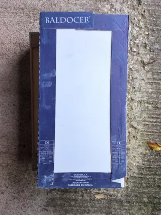 Baldosa interior blanco mate