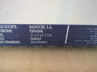 Baldosa interior blanco mate