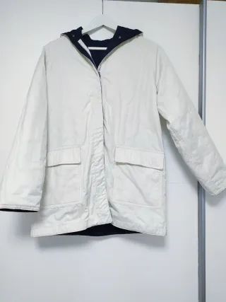 Cazadora reversible azul y beige Talla L