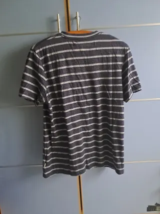 Camiseta Jack and Jones rayas gris y blanco