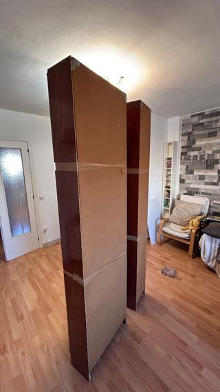 Set di 2 Vetrine in Legno e Vetro