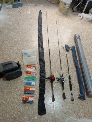 Equipo Pesca Black Bass Casting