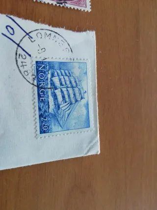 Sellos Noruega 5 Øre y 20 Øre