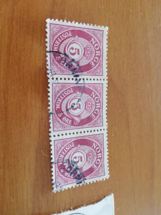 Sellos Noruega 5 Øre y 20 Øre