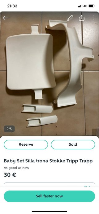 Baby set stokke blanco