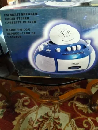 Radio CD Casete Portátil FM/AM