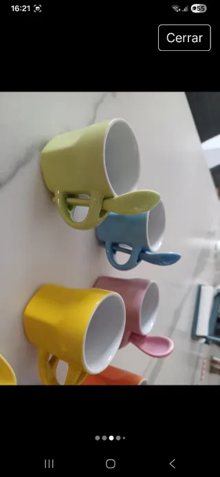 Tazas de cerámica de colores