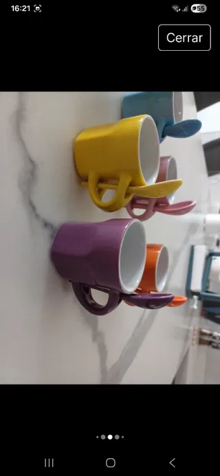 Tazas de cerámica de colores