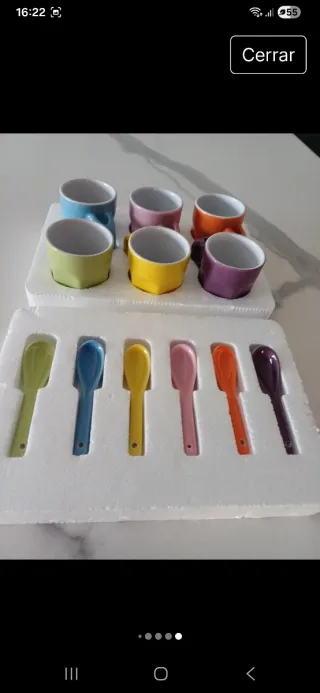 Tazas de cerámica de colores
