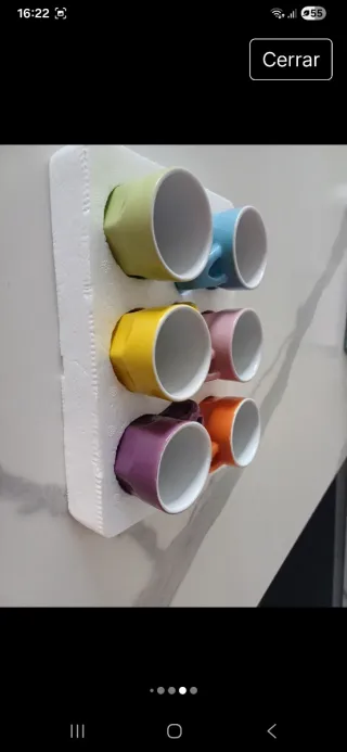 Tazas de cerámica de colores