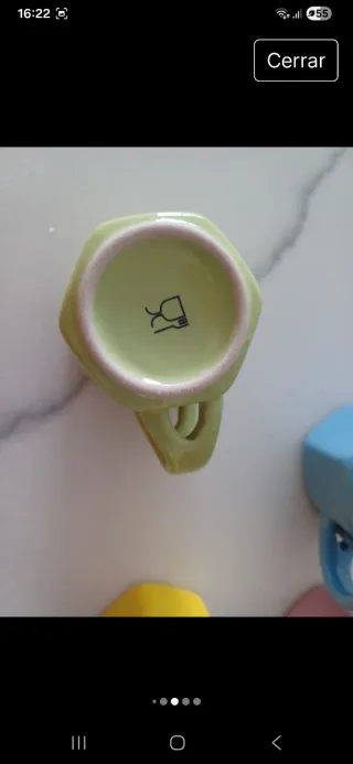 Tazas de cerámica de colores