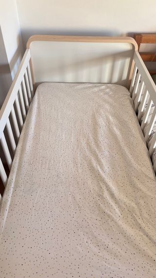 Cuna Bebé Ikea Alskvard Blanca y Madera