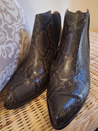 Botas de cuero auténtico