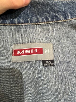 Cazadora Denim Algodón Desgastada