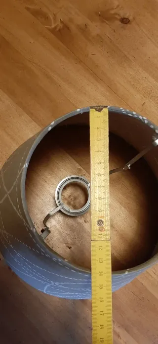 Paralume beige sabbia e bianco