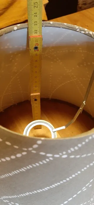 Paralume beige sabbia e bianco