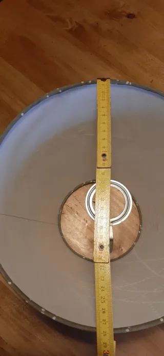 Paralume beige sabbia e bianco