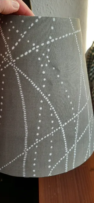 Paralume beige sabbia e bianco