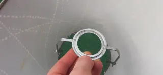 Paralume beige sabbia e bianco