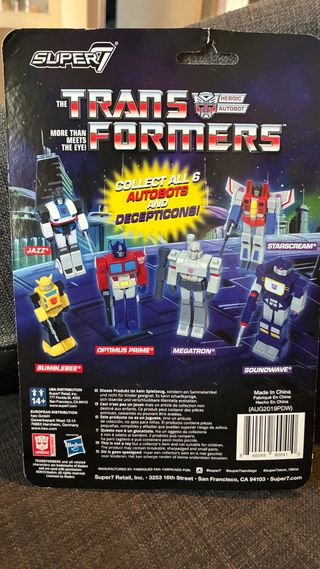 Transformers Jazz Action Figure ReAction hasbro