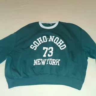 Sudadera Zara Soho New York Verde