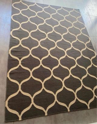 Tappeto in Lana Grigia e Beige di Ikea