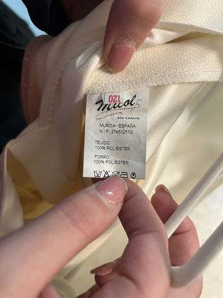 Traje de Comunión Blanco y Rosa