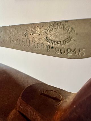 Balanza antigua Pibernat decoración hierro fundido