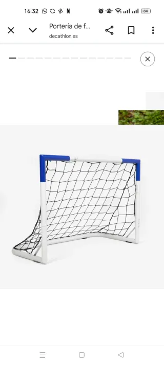 Portería fútbol portátil y red objetivo