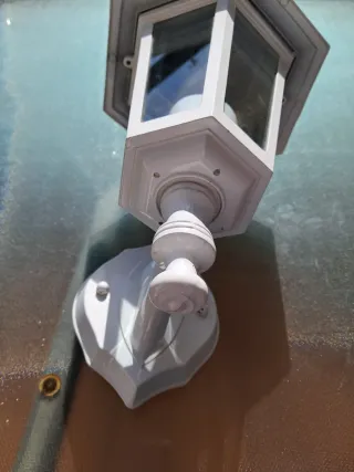 Farol de pared exterior blanco