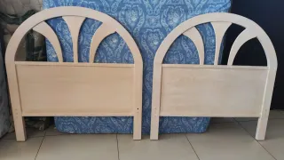 Cabeceros de madera beige