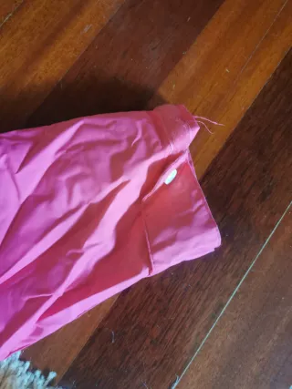 Mono de esquí rosa y blanco